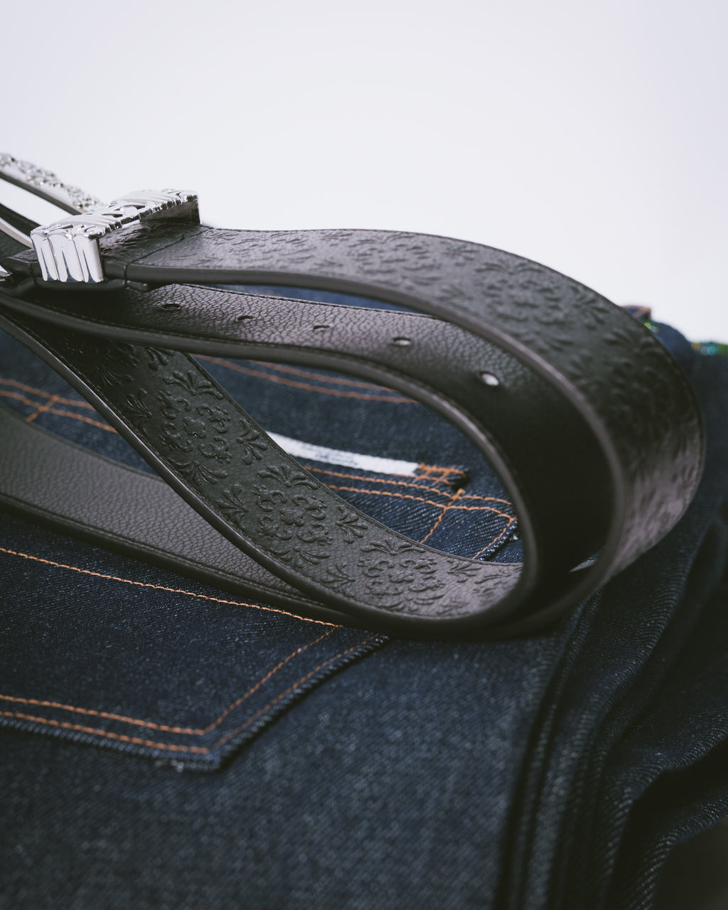 Talavera leather belt