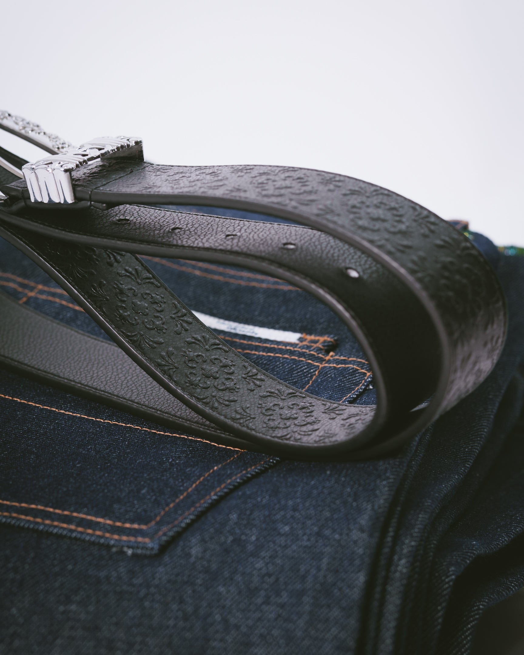 Talavera leather belt