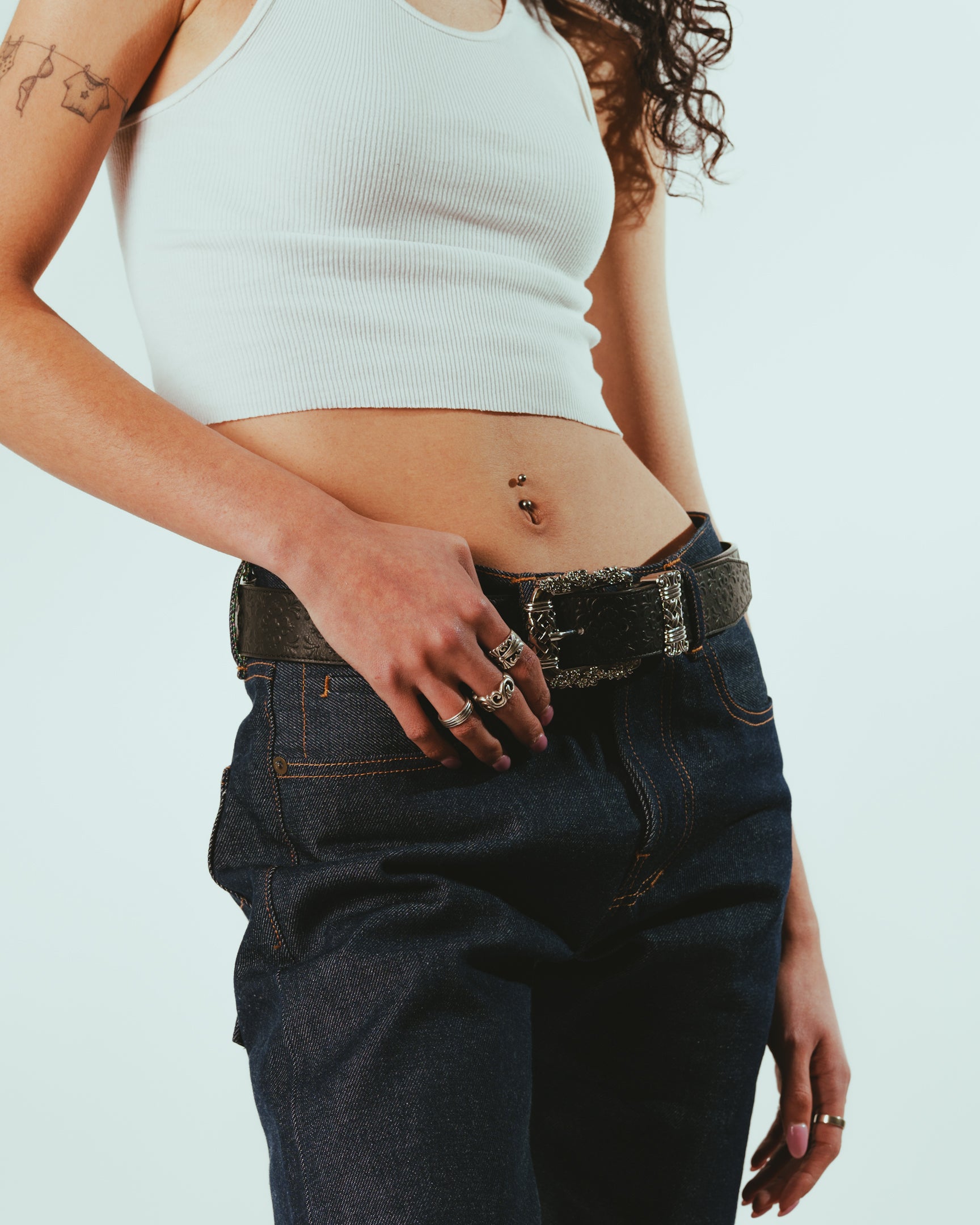 Talavera leather belt